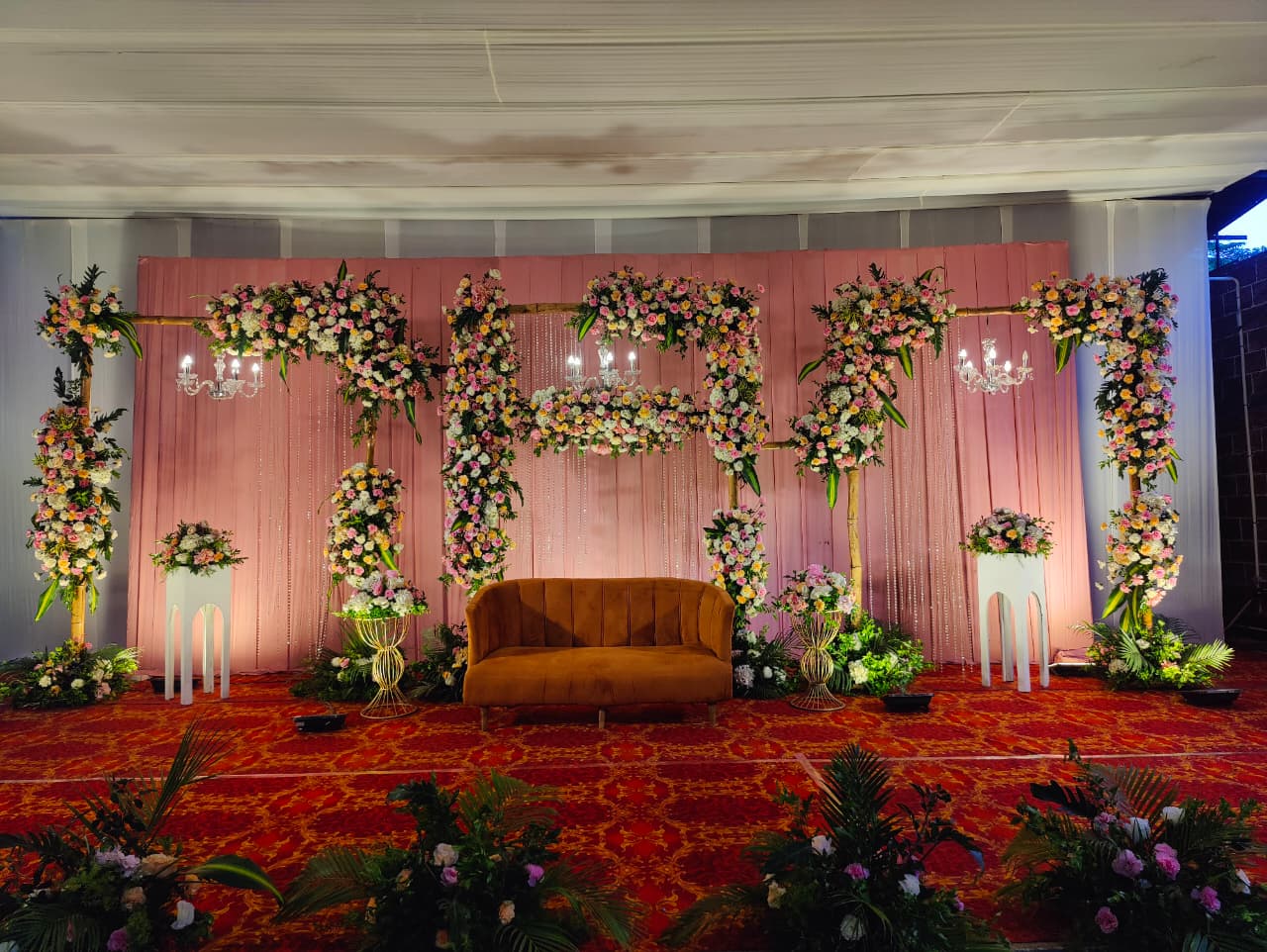 Elegant guest room for wedding families at Pergola